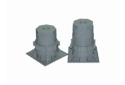 6" - 71/4" Screw-Up, Plastic, Gray