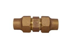 1" Bronze Pack Joint Union, Lead-Free, Flared x Flared