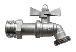 1/2" Hose Bibb, Stainless Steel