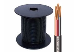 Stranded Bare Copper Mini-Split Cable 14/4, Black, 250 Feet