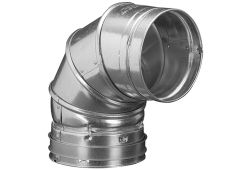 5" 90 Degree Elbow, Adjustable, Type B Gas Vent