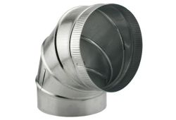 4" 90 Degree Furnace Elbow, Adjustable, 30GA