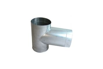 6" Tee with Cap, Stainless Steel
