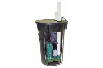 Zoeller Automatic Sewage Ejector Package System, 18" x 30", 23-90 GPM
