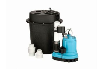 Submersible Utility Pump, Water Removal System with 10" Tank and 8' Power Cord