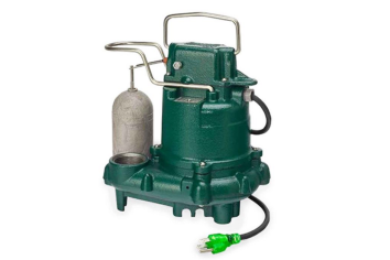 Cast Iron Submersible Sump Pump with Vertical Float Switch, 3/10 HP, 115V