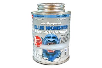 1/2 Pint Weatherproof PVC Cement, Blue