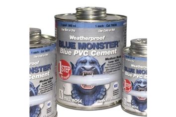 32 oz. Blue Monster 1 Quart 1-Step PVC Cement (Blue)