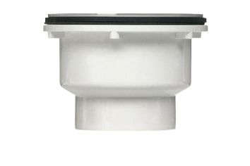 2" 2-Part PVC-Solvent Weld Shower Drain with Stainless Steel Strainer
