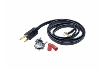 6" Garbage Disposal Power Cord Kit with 1/2" Continuous and Straight Plug
