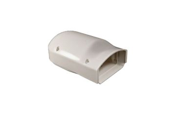 3" Cover Guard Line Set Cover Wall Inlet White