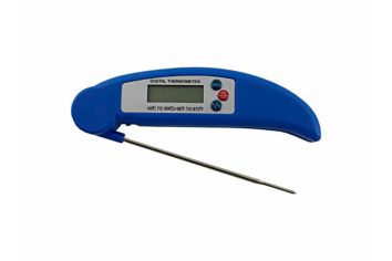 Digital Folding Thermometer, stainless steel penetration probe