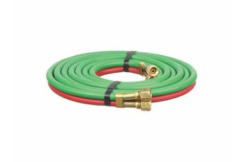 Acetylene Line Hose With A and A Fittings, 3/16 in, 12 in L, 200 psi