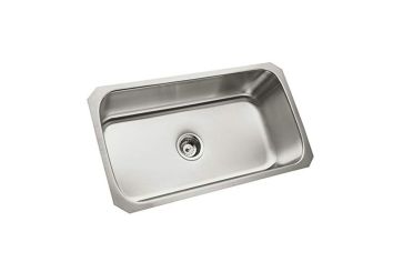 Sterling 11600-NA, 31-7/8" x 18-1/16" x 9-5/16" Under-Mount Single-Bowl Kitchen Sink, Stainless Steel, McAllister Collection