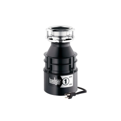 InSinkErator BADGER1, Continuous-Feed Garbage Disposal without Cord, Waterborne Gray Enamel, 1/3 HP